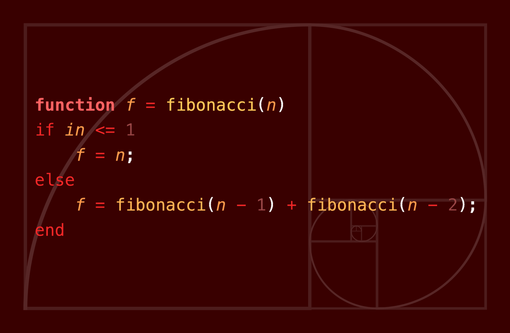 Recursive Fibonacci #141 in MATLAB - Poetic Code: Recursive Fibonacci ...