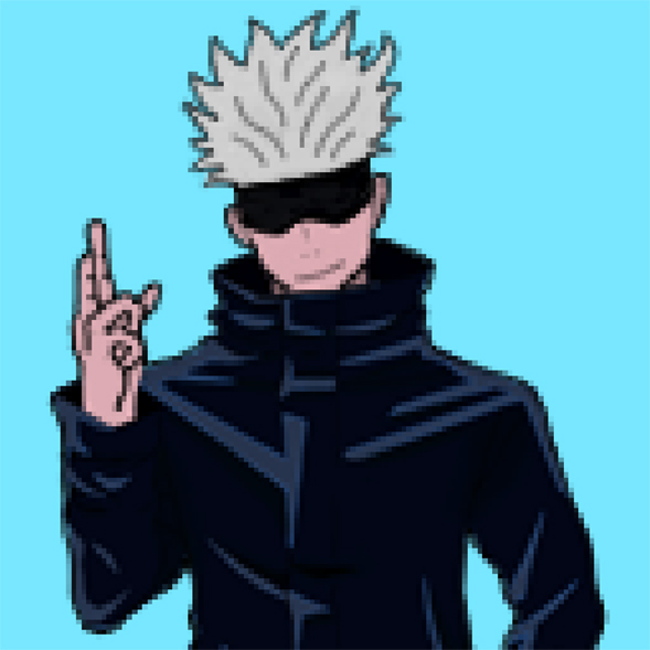 #8 Gojo Satoru - Jujutsu Kaisen - Anime - Collectible pixel arts | OpenSea