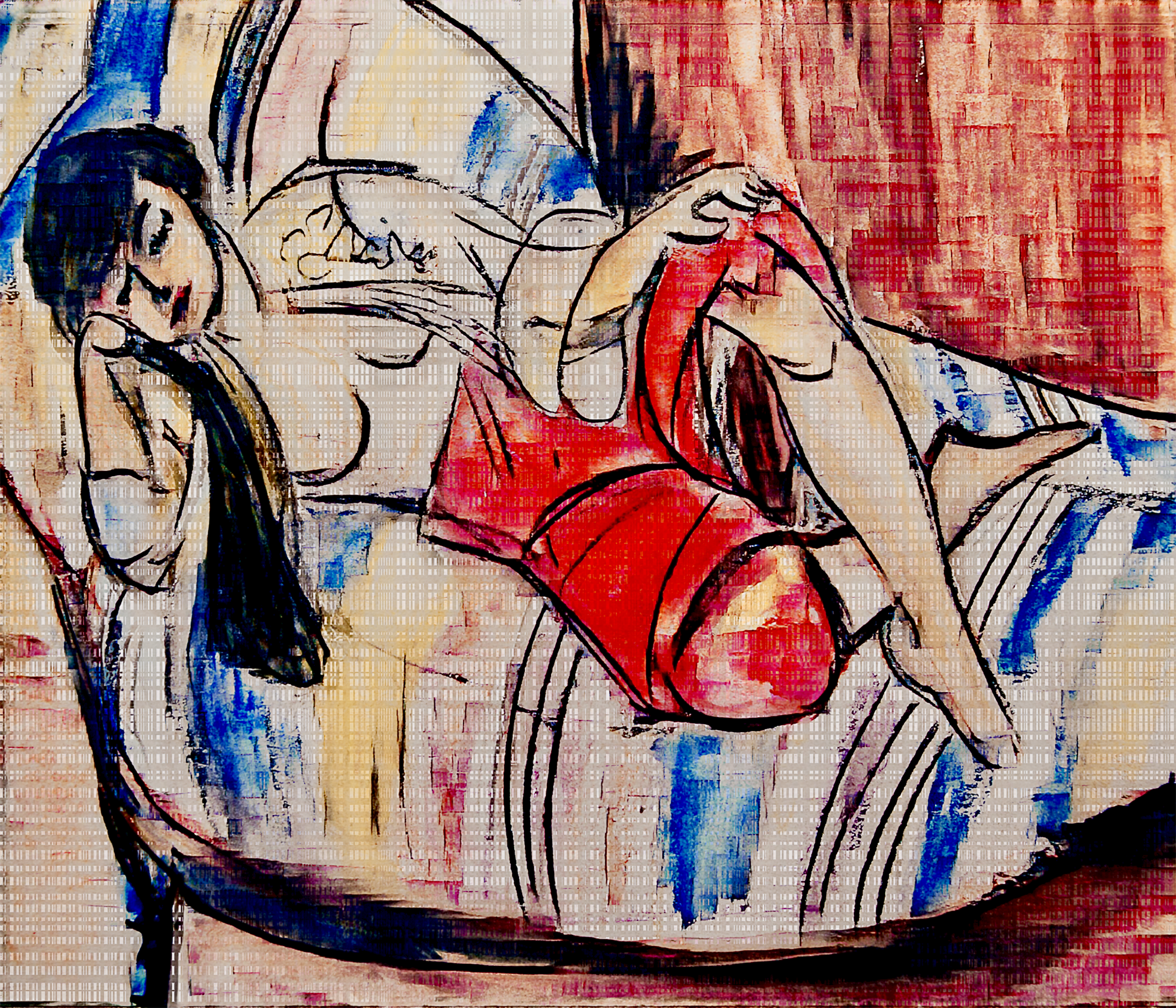 Helena Sarin - numpytillism, transcribing after Matisse