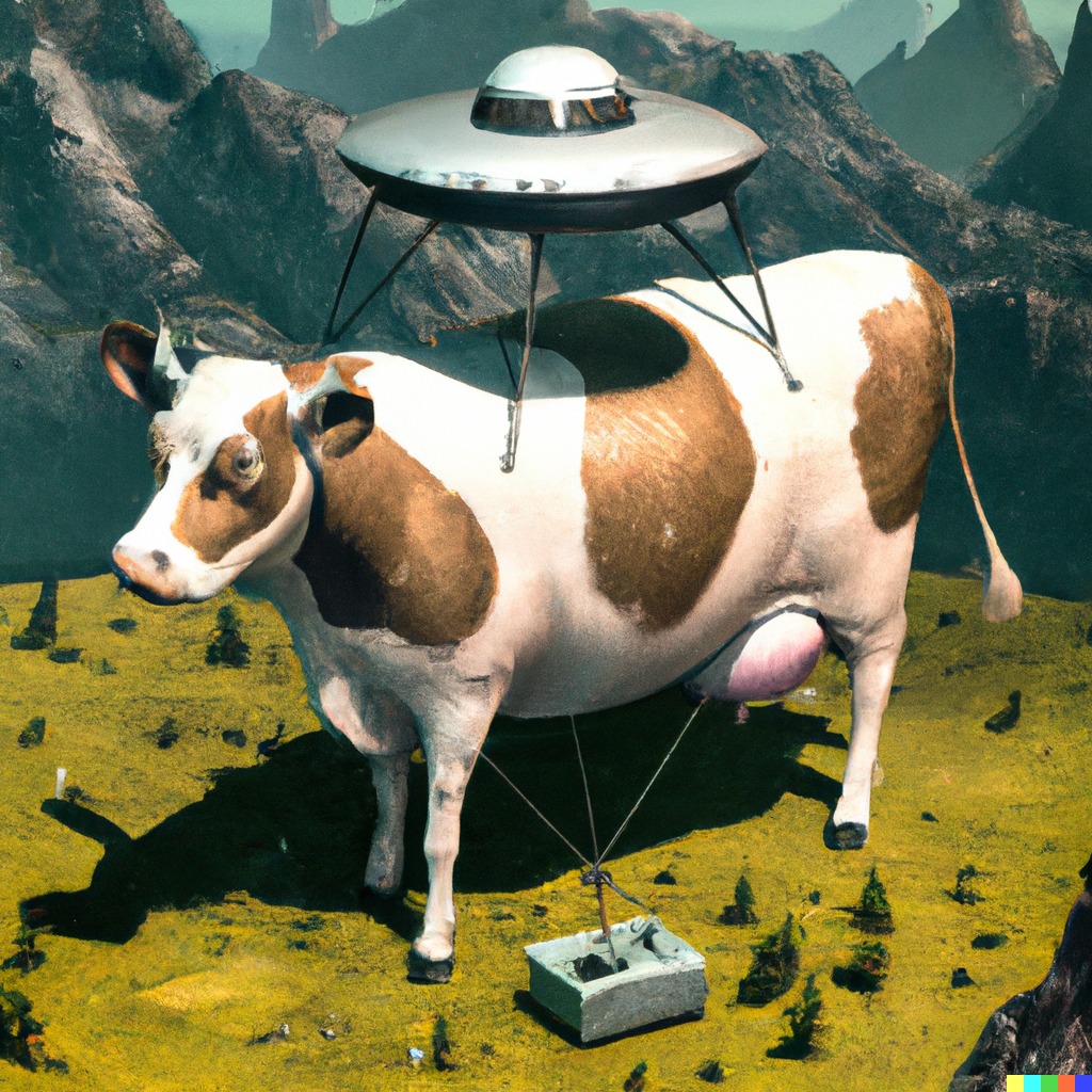 allien cow - AI ART | OpenSea