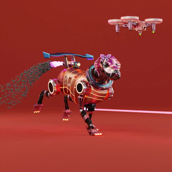 Beep Boop Robot Dogs 10587 Beep Boop Robot Dogs OpenSea