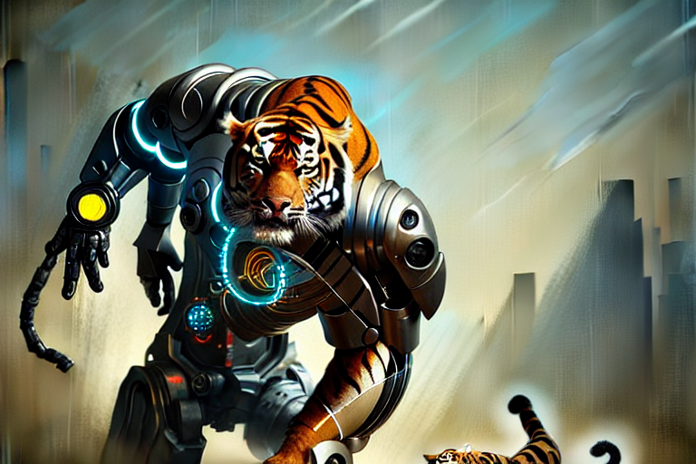 Cyborg tiger - So exclusive NTFS | OpenSea