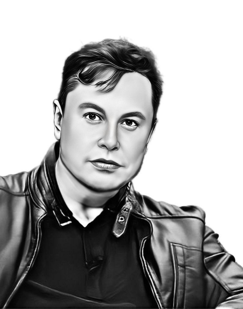 #19, Elon Musk drawing , Elon Musk painting , draw Elon Musk , Elon