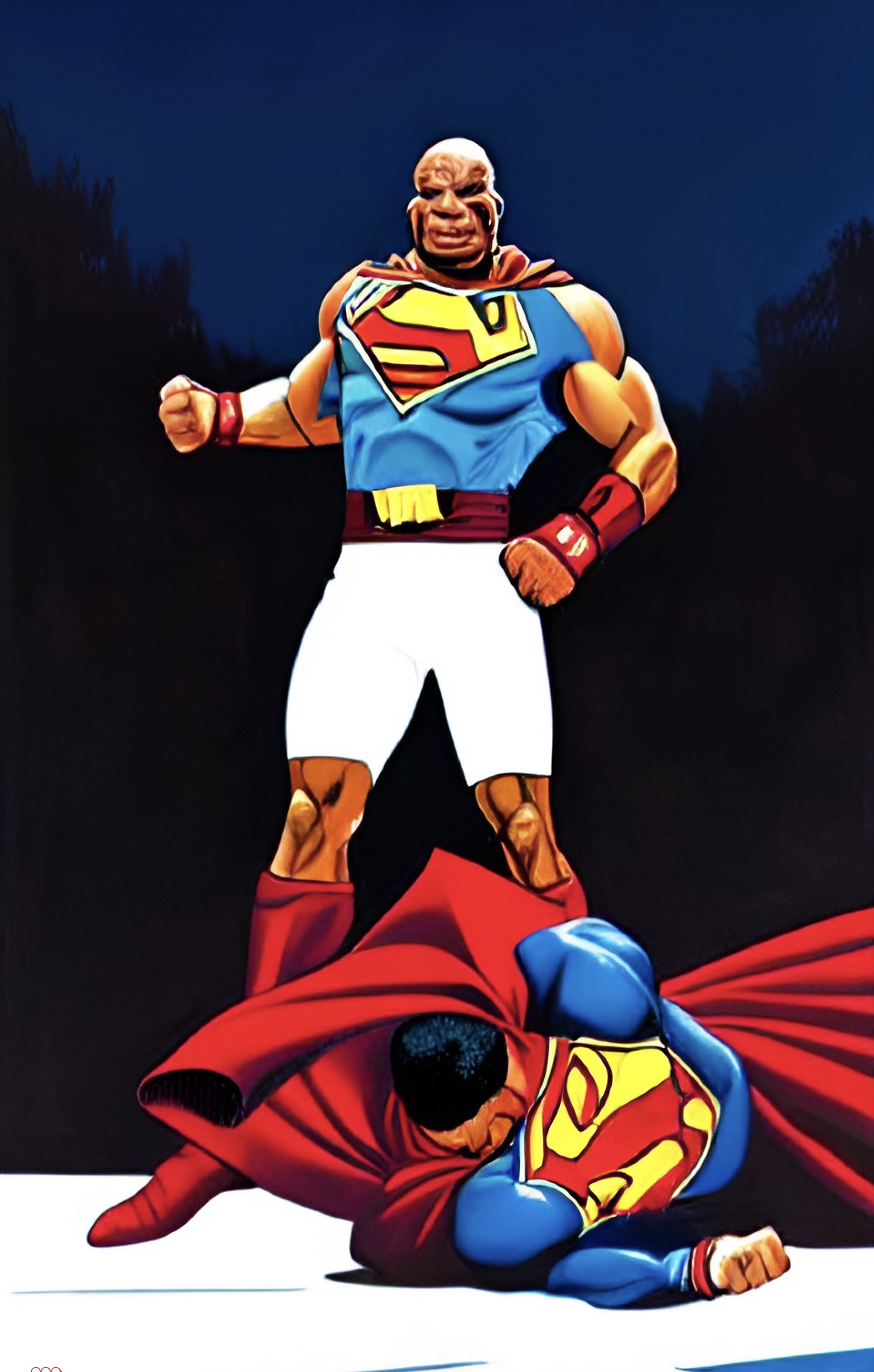 Supermike Vs Superman Digital Art Of Mike Tyson - Mike Tyson Collection ...