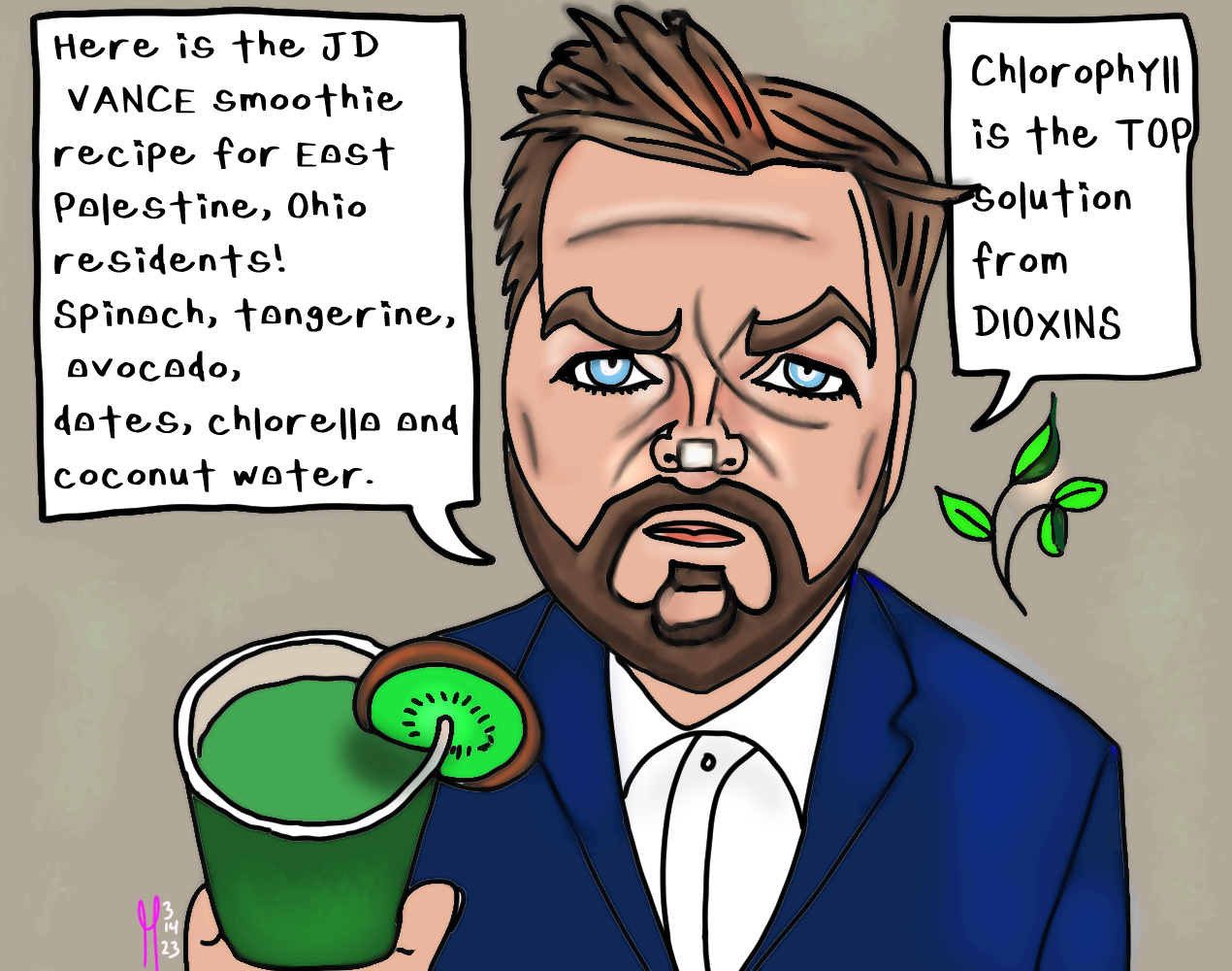 JD Vance Political Cartoon Nft - PoliticalCartoon Collection | OpenSea