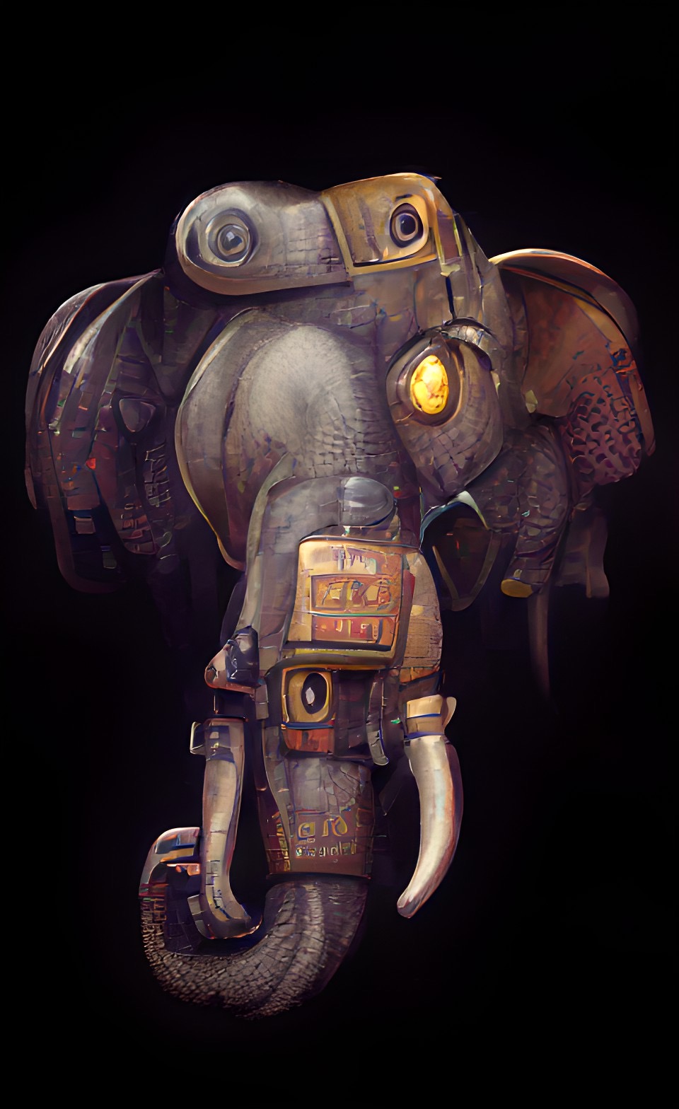 Cyber Elephant #1 - Cyber AI Animals | OpenSea